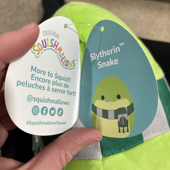 Squishmallow 10" Slytherin Snake Green Harry Potter Wizard Plush BNWT - Picture 7 of 8